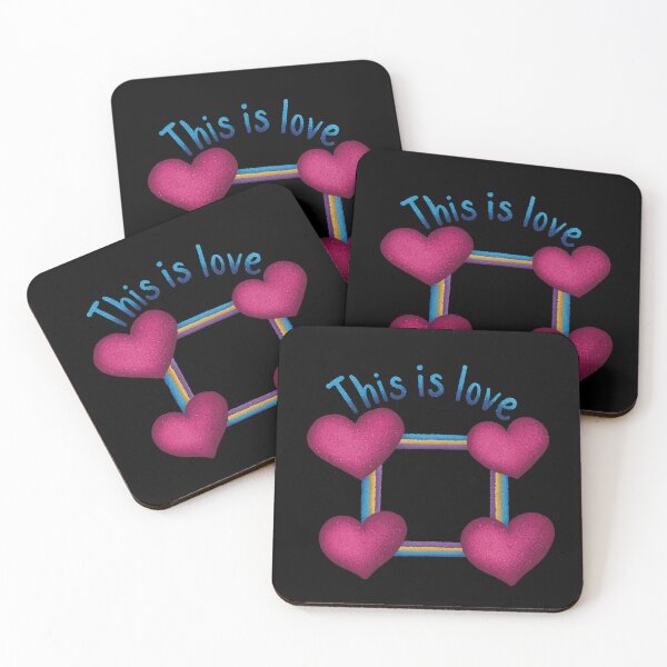 Item preview, Hand Drawn Polyamorous Quad Relationship designed and sold by InkyOdyssey.