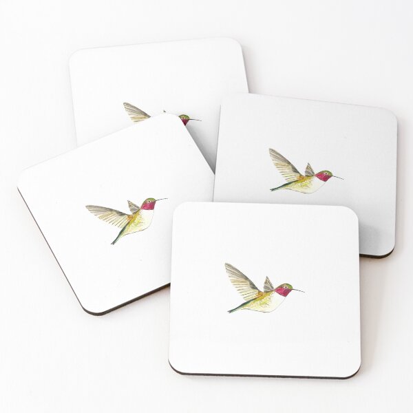 Item preview, Watercolor Yellow Hummingbird – Vibrant Wildlife Art designed and sold by Monika Howarth.