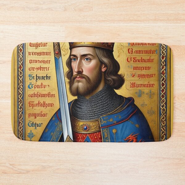 Item preview, King Arthur medieval portrait art designed and sold by Vintage Designs +.