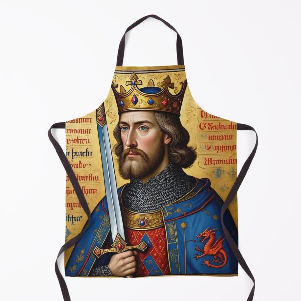 Item preview, King Arthur medieval portrait art designed and sold by Vintage Designs +.