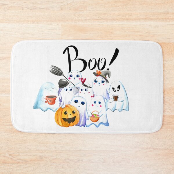 Item preview, Cute Halloween Ghost Group Party Illustration designed and sold by Kozhyna.