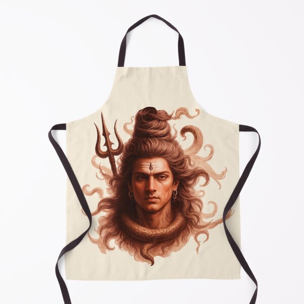 Item preview, Lord Shiva Artwork with Trishul and Serpent designed and sold by Ar Limited Drops.