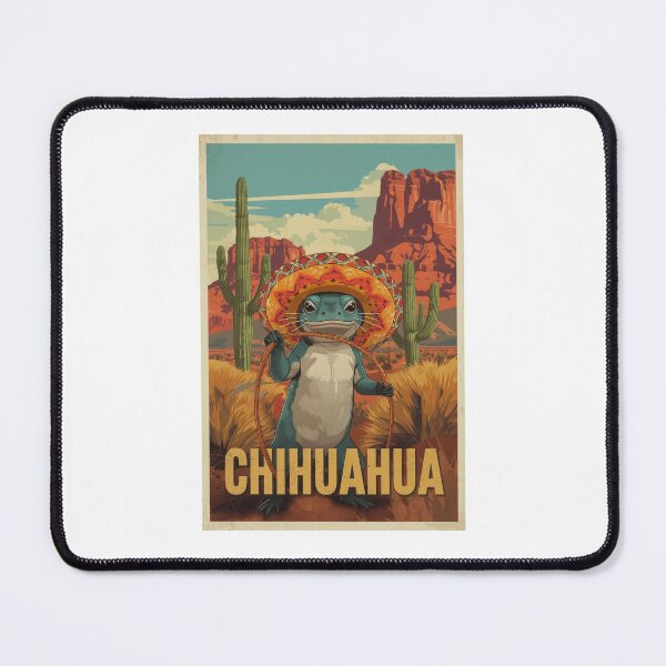 Item preview, Western Cartoon Art Poster of an Axolotl in Sombrero designed and sold by RetroPop23.