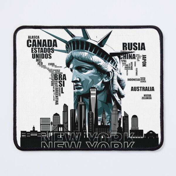 Item preview, New York Statue of Liberty Skyline Art designed and sold by Native4Art.