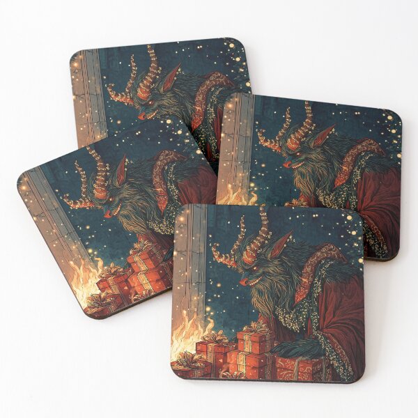Item preview, Krampus by the Fireplace with Gifts designed and sold by LonesomeKnight.