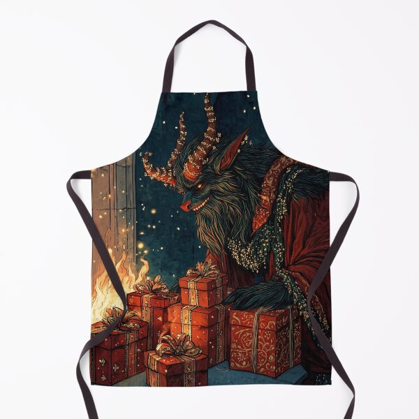 Item preview, Krampus by the Fireplace with Gifts designed and sold by LonesomeKnight.