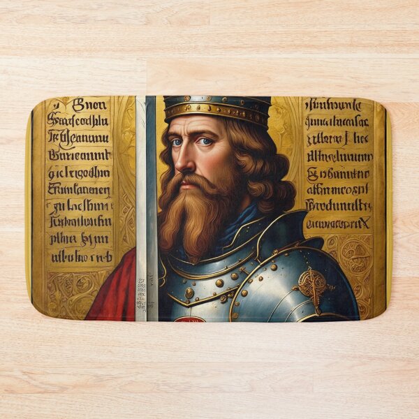 Item preview,  King Arthur medieval portrait art designed and sold by Vintage Designs +.