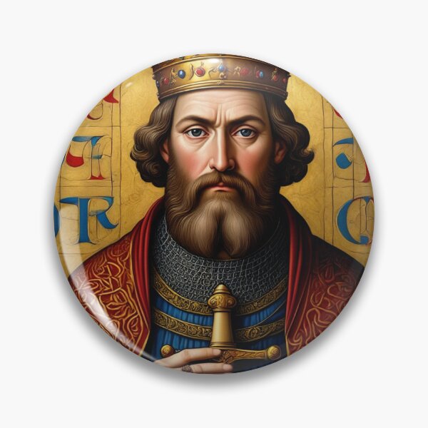 Item preview,  King Arthur medieval portrait art designed and sold by Vintage Designs +.