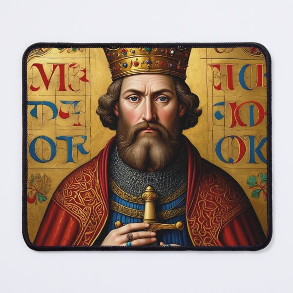 Item preview, King Arthur medieval portrait art designed and sold by Vintage Designs +.