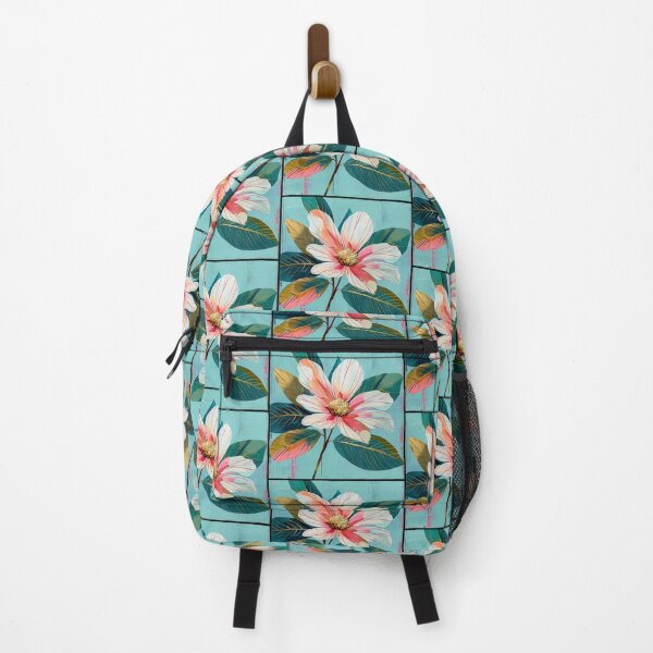 Item preview, Bright flower on teal designed and sold by MendaciousMina.