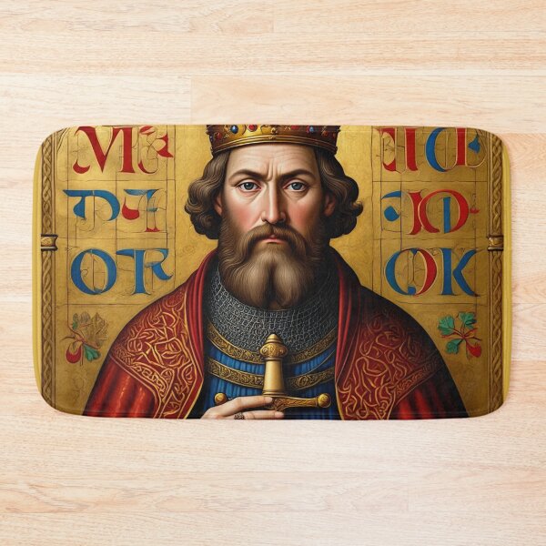 Item preview,  King Arthur medieval portrait art designed and sold by Vintage Designs +.