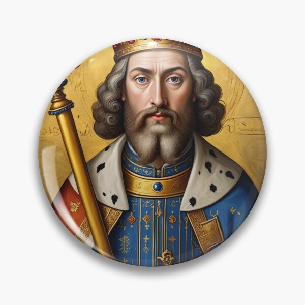 Item preview, King Arthur medieval portrait art designed and sold by Vintage Designs +.