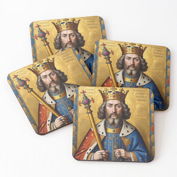 Item preview, King Arthur medieval portrait art designed and sold by Vintage Designs +.