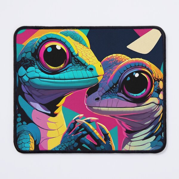 Item preview, Loving Lizard couple illustration designed and sold by Vintage Designs +.