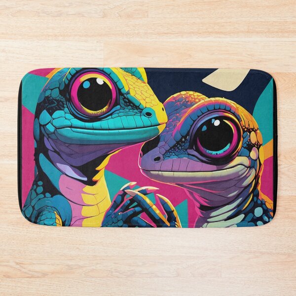 Item preview, Loving Lizard couple illustration designed and sold by Vintage Designs +.