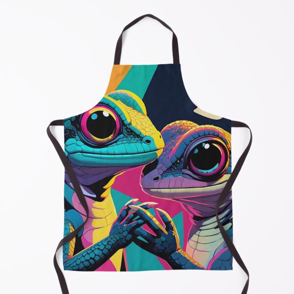 Item preview, Loving Lizard couple illustration designed and sold by Vintage Designs +.
