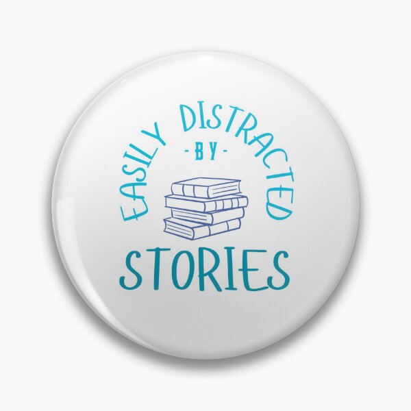 Item preview, Easily Distracted by Stories Logo designed and sold by Angelrabbits.