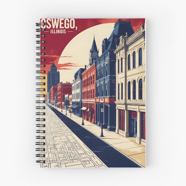 Item preview, Oswego Illinois 1950s USA Vintage Travel Tourism designed and sold by TravelersGems.