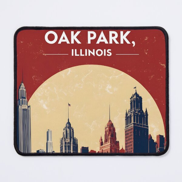 Item preview, Oak Park Illinois 1950s USA Vintage Travel Tourism designed and sold by TravelersGems.
