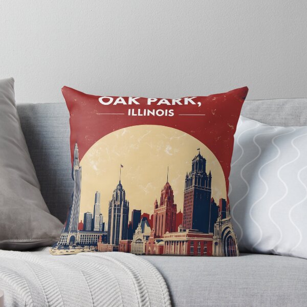 Item preview, Oak Park Illinois 1950s USA Vintage Travel Tourism designed and sold by TravelersGems.