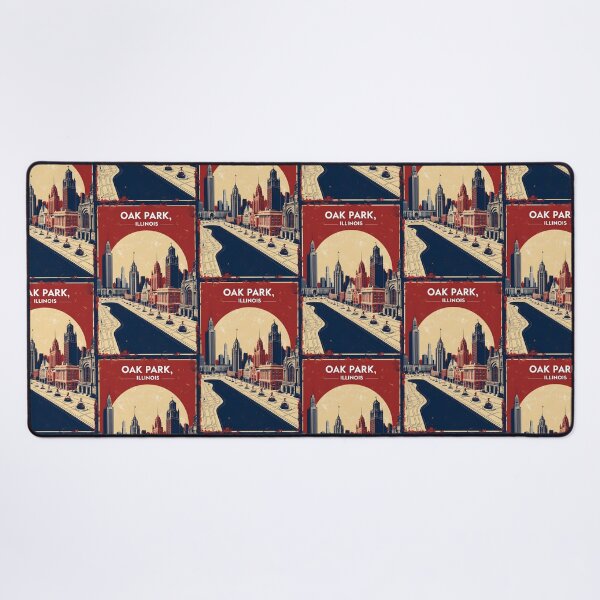 Item preview, Oak Park Illinois 1950s USA Vintage Travel Tourism designed and sold by TravelersGems.