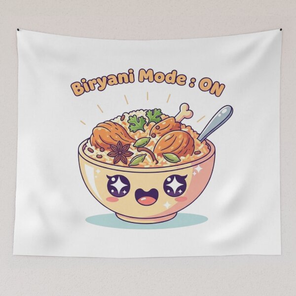 Item preview, Happiness Biryani Bowl designed and sold by NiluDigiStudio.