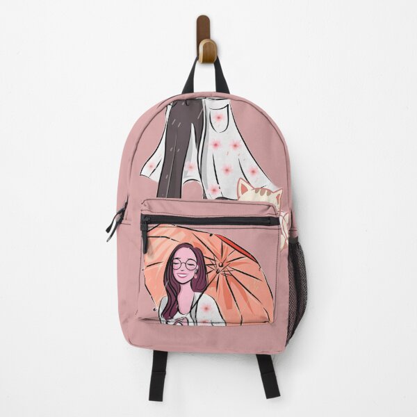 Item preview, Stylish Girl with Umbrella and Cute Cat designed and sold by TheNovaSoul.