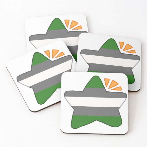 Item preview, Grey aromantic Pride star! designed and sold by SeraphStickers.