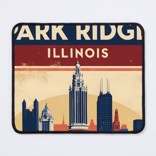 Item preview, Park Ridge Illinois 1950s USA Vintage Travel Tourism designed and sold by TravelersGems.