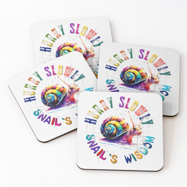 Item preview, Colorful Snail Art – Hurry Slowly, Snail’s Wisdom designed and sold by Creolly.