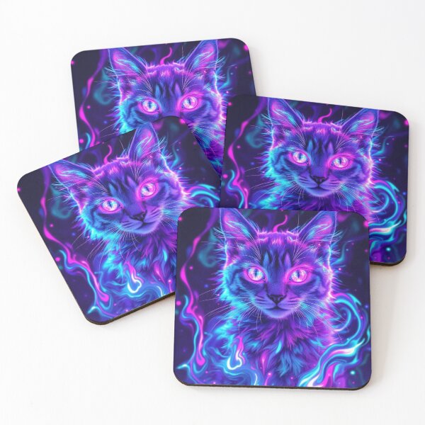 Item preview, Mystic Neon Cat designed and sold by Chelsetaarts.