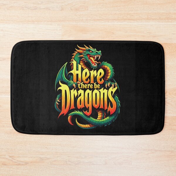 Item preview, Here there be Dragons designed and sold by Vintage Designs +.