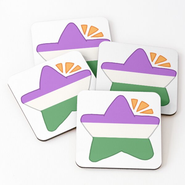 Item preview, Genderqueer pride star!  designed and sold by SeraphStickers.