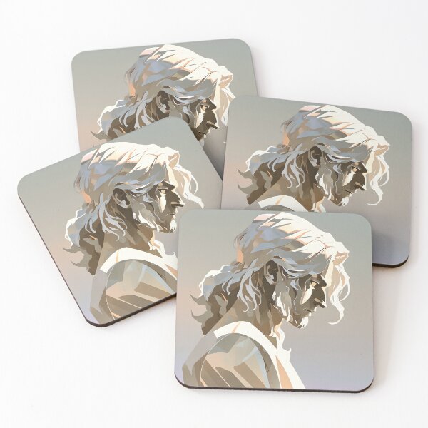 Item preview, Portrait of a man with long white hair designed and sold by Ledsor.