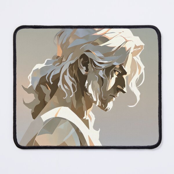 Item preview, Portrait of a man with long white hair designed and sold by Ledsor.