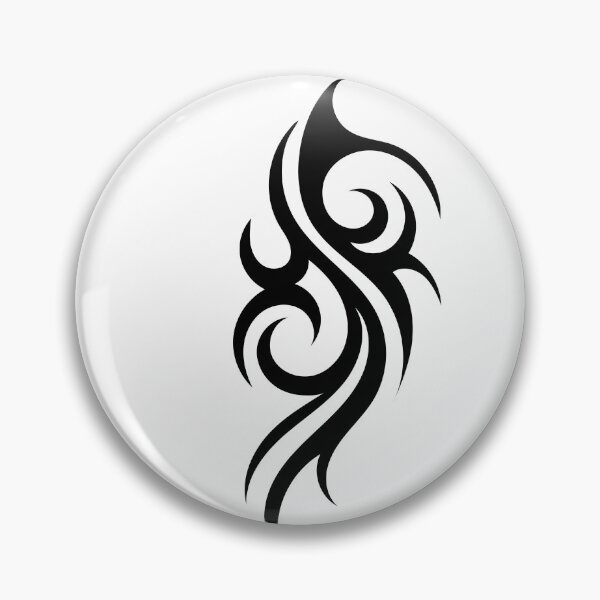 Item preview, Asymmetrical Tribal Swirl – Bold Black Vector Tattoo Symbol designed and sold by NArtdesigns.