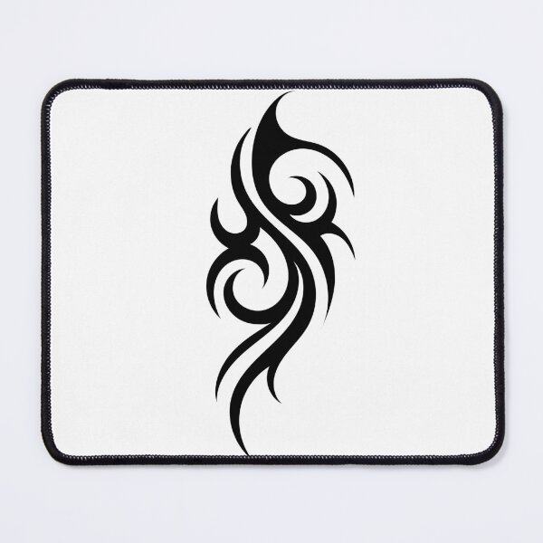 Item preview, Asymmetrical Tribal Swirl – Bold Black Vector Tattoo Symbol designed and sold by NArtdesigns.