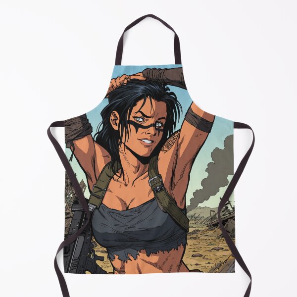Item preview, Post Apocalyptic warrior woman resting after battle designed and sold by Vintage Designs +.