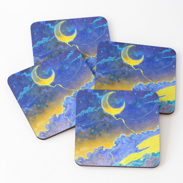Item preview, Bright moon in a sky of colorful clouds designed and sold by Ledsor.