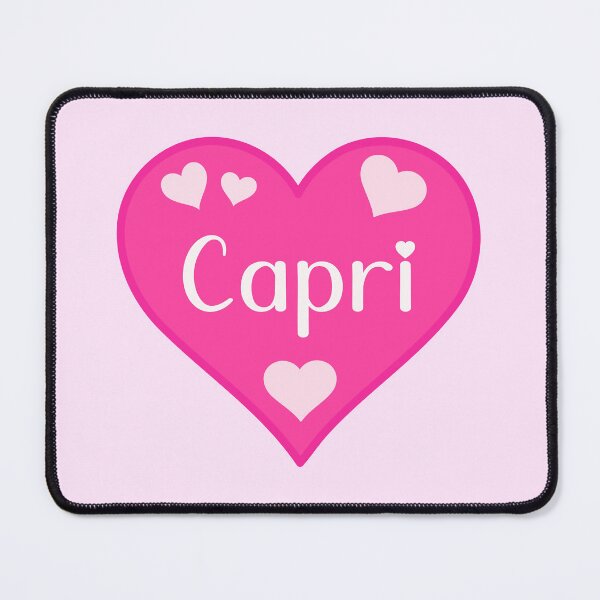 Item preview, Capri Name Pink Heart designed and sold by Jeallan Designs.