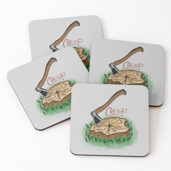 Item preview, AXE IN STUMP w/ CREEP MOVIE LOGO designed and sold by Ghoulie-Boy-Art.