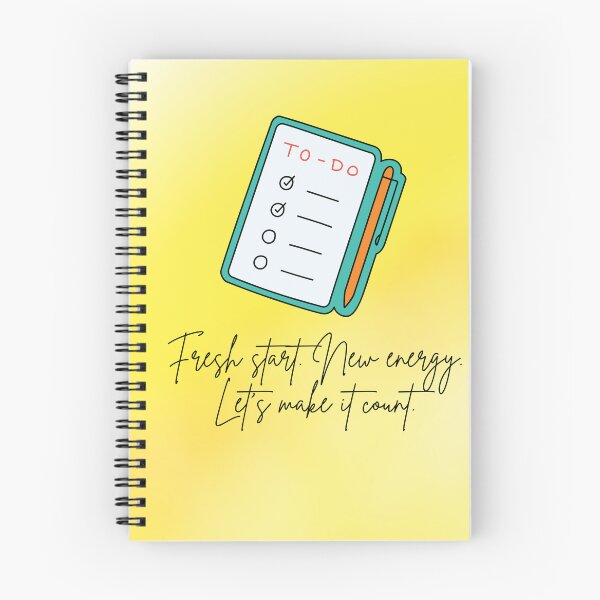 Item preview, Fresh start. New energy. Let’s make it count. designed and sold by Bibi-Designs.