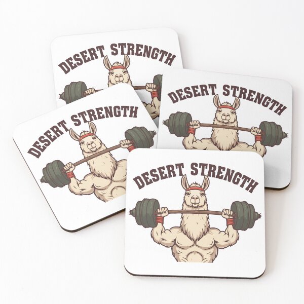 Item preview, "Desert Strength" Fitness Llama designed and sold by MemGraphicss.