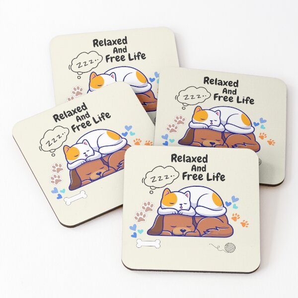 Item preview, Relaxed and Free Life – Sleeping Companions designed and sold by Vibrant Threads.