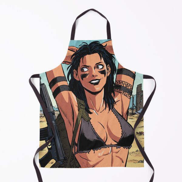 Item preview, Post Apocalyptic warrior woman resting after battle designed and sold by Vintage Designs +.