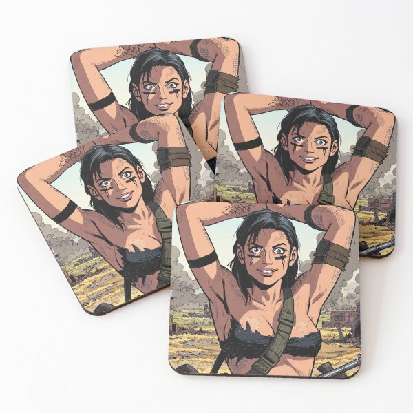 Item preview,  Post Apocalyptic warrior woman resting after battle designed and sold by Vintage Designs +.