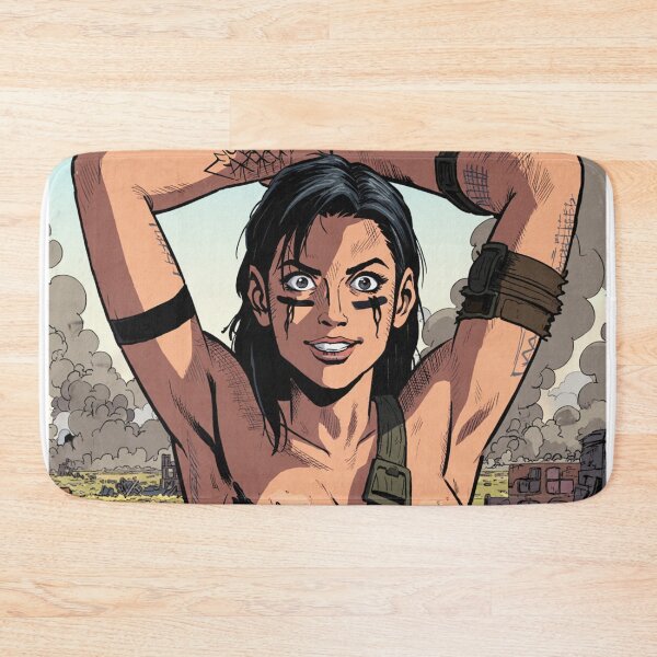 Item preview,  Post Apocalyptic warrior woman resting after battle designed and sold by Vintage Designs +.