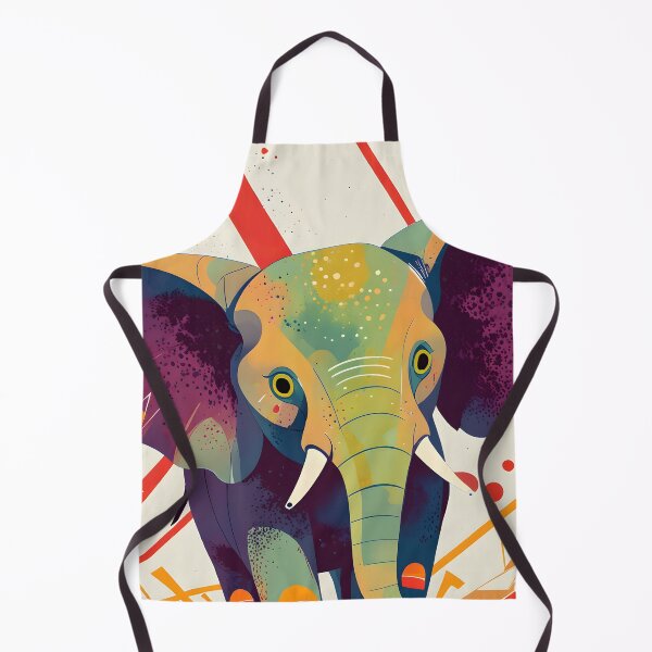 Item preview, Abstract elephant with psychedelic colors designed and sold by Ledsor.