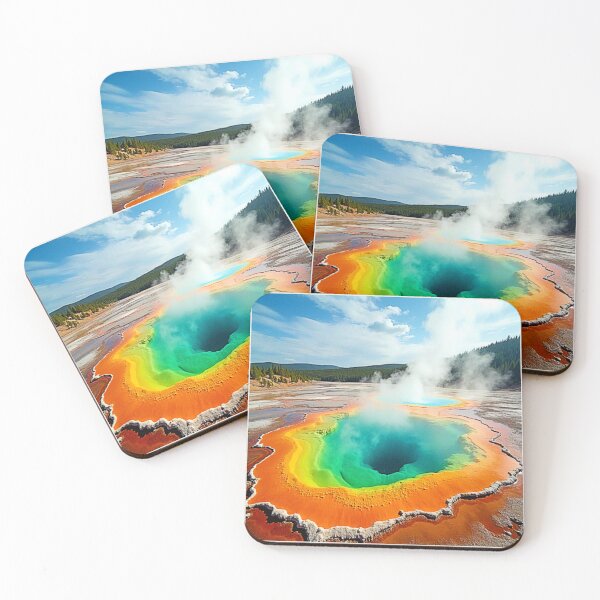 Item preview, Nature's Colorful Hot Spring Art designed and sold by Health And Fitness Posts e-Store.
