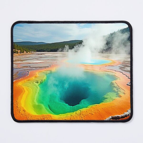 Item preview, Nature's Colorful Hot Spring Art designed and sold by Health And Fitness Posts e-Store.